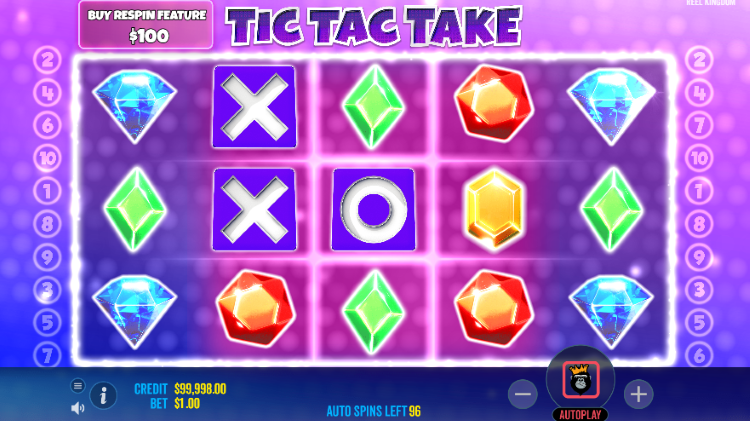 tic tac take slot base game